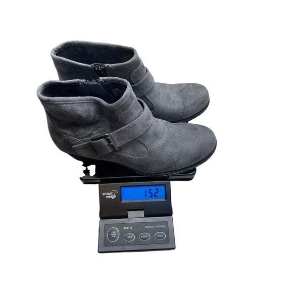BORN B.O.C. OPHELIA GRAY ANKLE BOOTS WOMENS 8.5 Z36060 - Picture 5 of 7